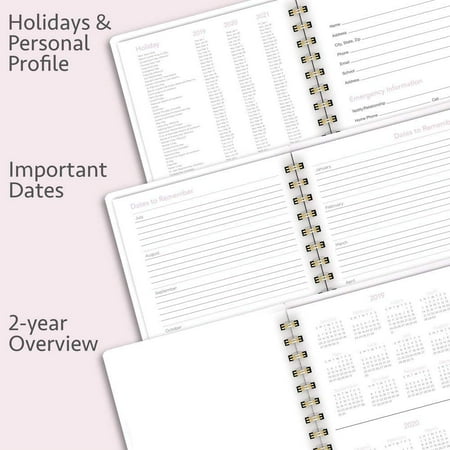 Academic Planner 2020-2021 8-1//2 x 11 Modern Chic Lines Large 1414M-905A Mead Student Weekly /& Monthly Planner